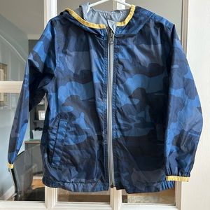 Gap Kids Reversible Camo Windbreaker with Hood - Size 4T